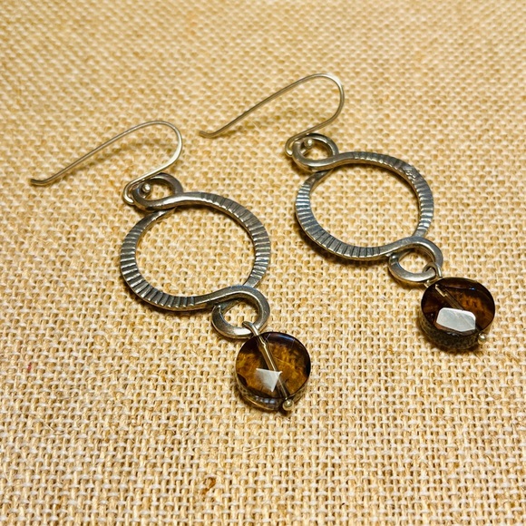 Silpada Smokey Quartz Drop Earrings - Picture 7 of 9